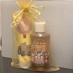 Bath & Body Works bright lemon snowdrop set